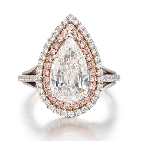 8ct Double Halo Diamond Ring